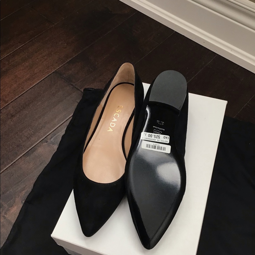 Suede Escada shoes